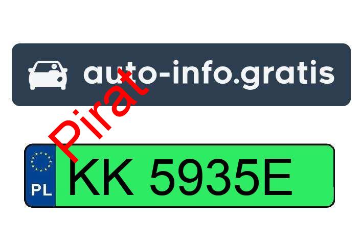 Pirat drogowy w pojeździe o numerach rejestracyjnych KK5935E