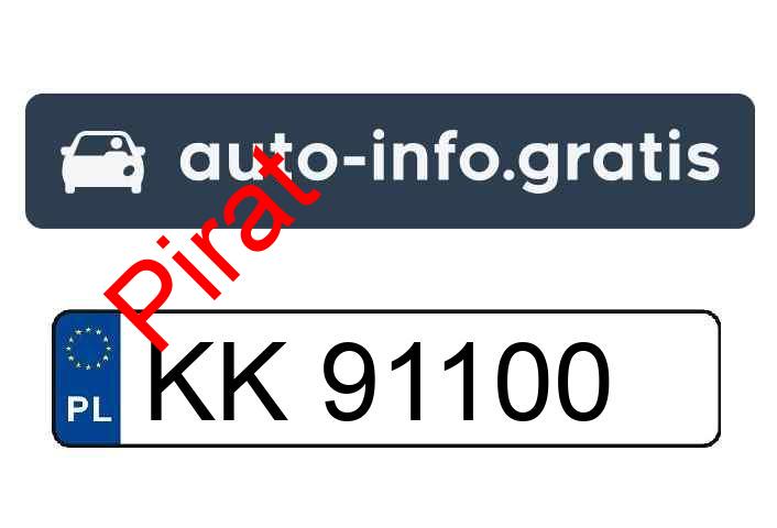 Pirat drogowy w pojeździe o numerach rejestracyjnych KK91100