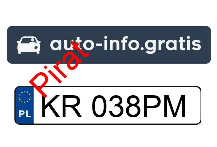 Pirat drogowy w pojeździe o numerach rejestracyjnych KR038PM