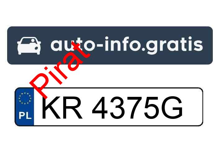 Pirat drogowy w pojeździe o numerach rejestracyjnych KR4375G
