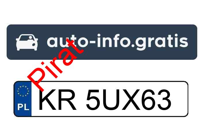 Pirat drogowy w pojeździe o numerach rejestracyjnych KR5UX63