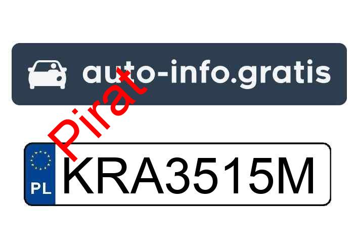 Pirat drogowy w pojeździe o numerach rejestracyjnych KRA3515M