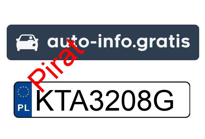 Pirat drogowy w pojeździe o numerach rejestracyjnych KTA3208G