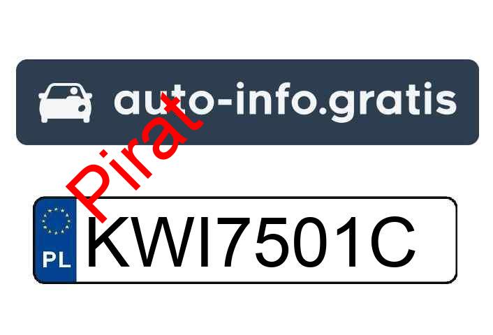 Pirat drogowy w pojeździe o numerach rejestracyjnych KWI7501C