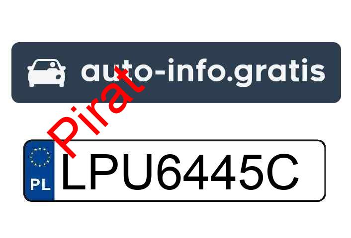Pirat drogowy w pojeździe o numerach rejestracyjnych LPU6445C