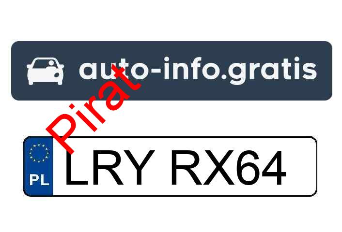 Pirat drogowy w pojeździe o numerach rejestracyjnych LRYRX64