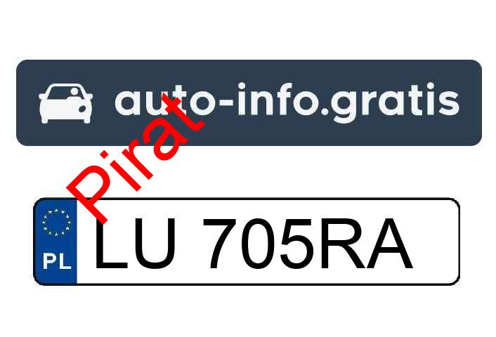 Pirat drogowy w pojeździe o numerach rejestracyjnych LU705RA