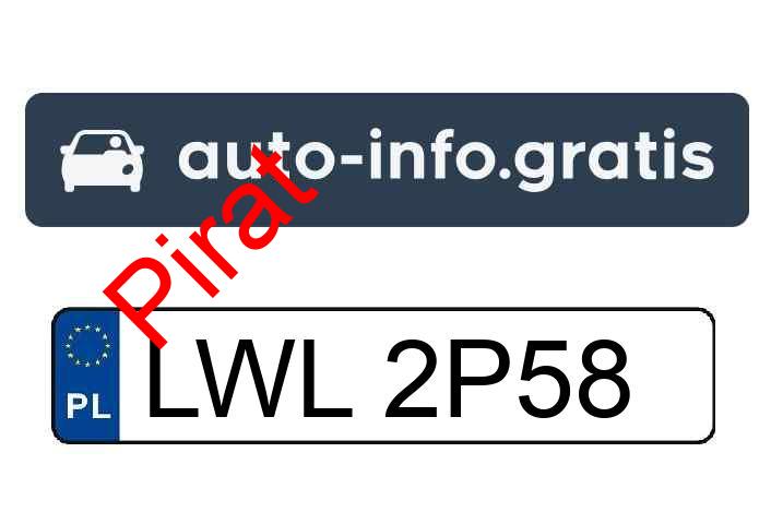 Pirat drogowy w pojeździe o numerach rejestracyjnych LWL2P58
