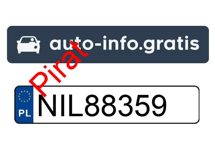 Pirat drogowy w pojeździe o numerach rejestracyjnych NIL88359