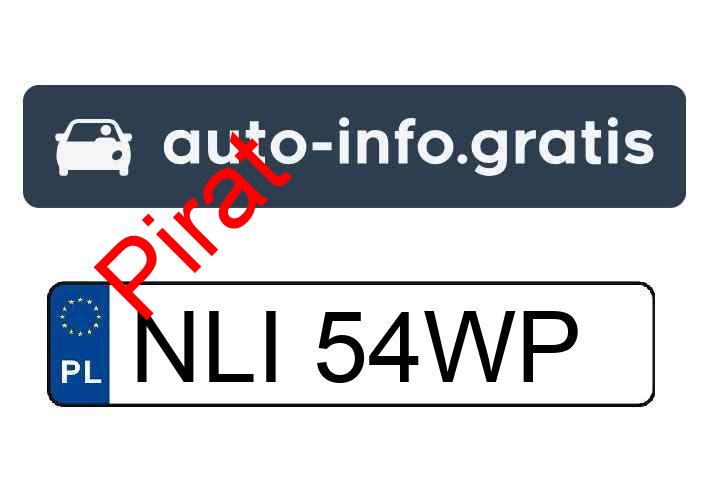 Pirat drogowy w pojeździe o numerach rejestracyjnych NLI54WP