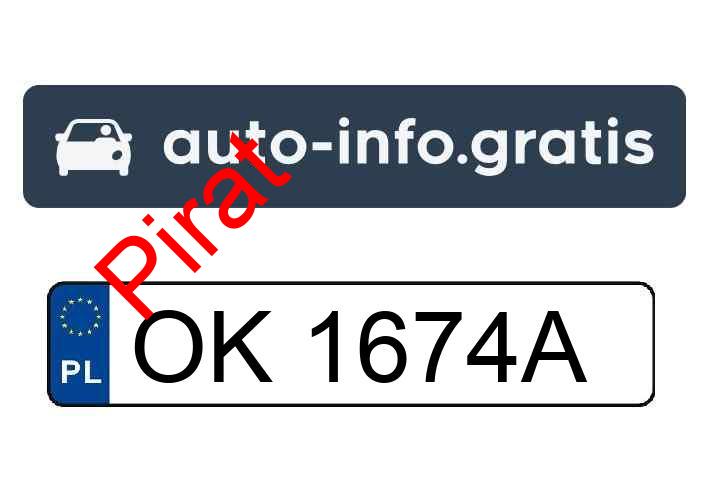 Pirat drogowy w pojeździe o numerach rejestracyjnych OK1674A