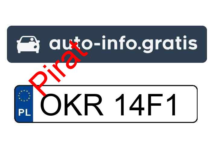 Pirat drogowy w pojeździe o numerach rejestracyjnych OKR14F1