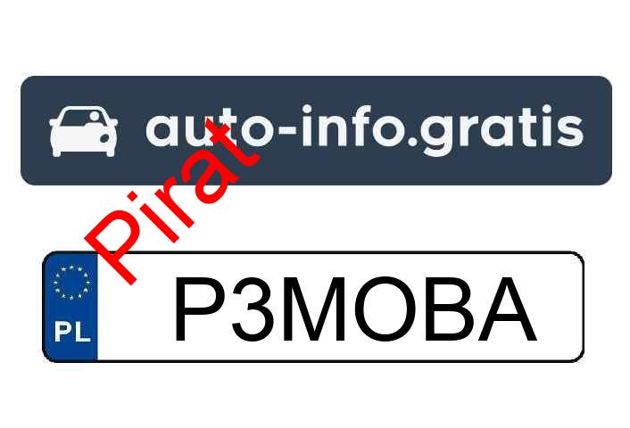 Pirat drogowy w pojeździe o numerach rejestracyjnych P3MOBA