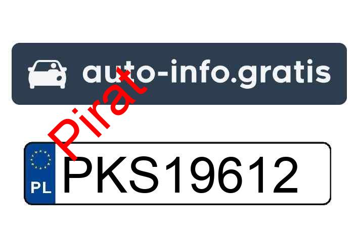 Pirat drogowy w pojeździe o numerach rejestracyjnych PKS19612