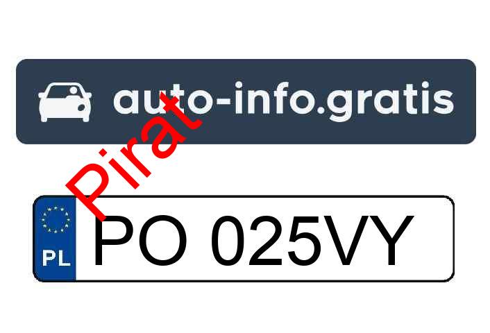 Pirat drogowy w pojeździe o numerach rejestracyjnych PO025VY
