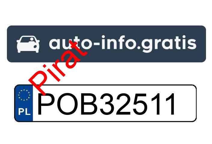 Pirat drogowy w pojeździe o numerach rejestracyjnych POB32511