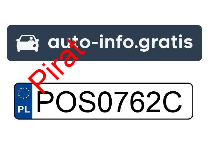 Pirat drogowy w pojeździe o numerach rejestracyjnych POS0762C