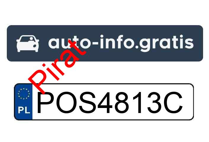 Pirat drogowy w pojeździe o numerach rejestracyjnych POS4813C
