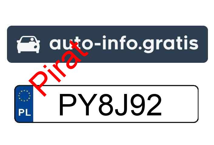 Pirat drogowy w pojeździe o numerach rejestracyjnych PY8J92