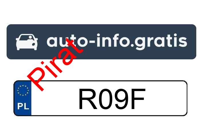 Pirat drogowy w pojeździe o numerach rejestracyjnych R09F