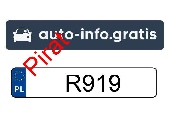 Pirat drogowy w pojeździe o numerach rejestracyjnych R919