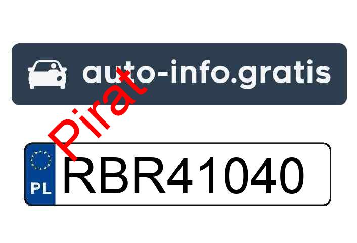 Pirat drogowy w pojeździe o numerach rejestracyjnych RBR41040
