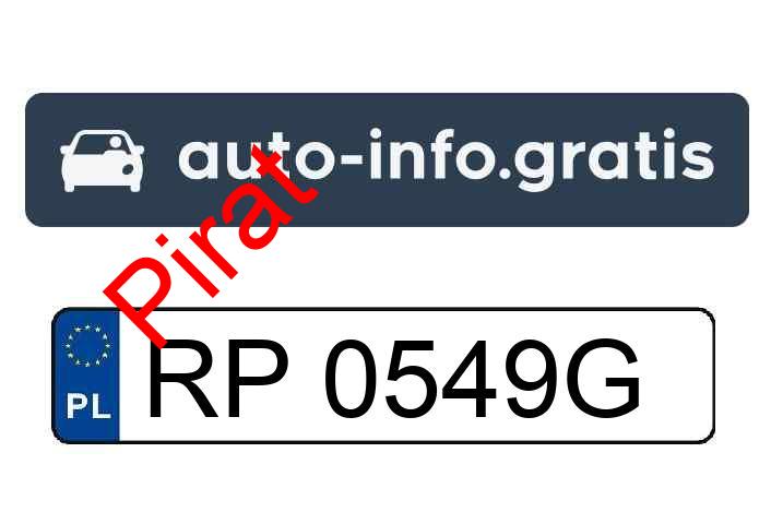 Pirat drogowy w pojeździe o numerach rejestracyjnych RP0549G