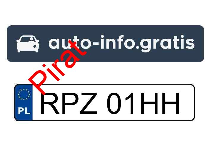 Pirat drogowy w pojeździe o numerach rejestracyjnych RPZ01HH