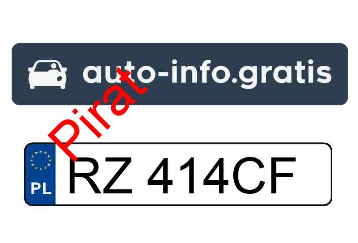 Pirat drogowy w pojeździe o numerach rejestracyjnych RZ414CF