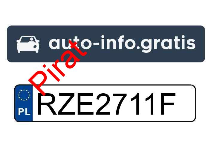Pirat drogowy w pojeździe o numerach rejestracyjnych RZE2711F