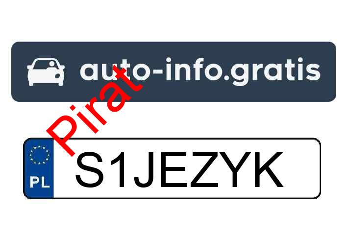 Pirat drogowy w pojeździe o numerach rejestracyjnych S1JEZYK