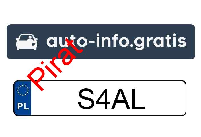 Pirat drogowy w pojeździe o numerach rejestracyjnych S4AL Pirat drogowy w pojeździe o numerach rejestracyjnych S4AL