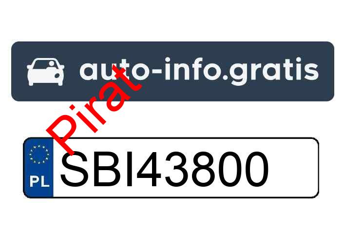Pirat drogowy w pojeździe o numerach rejestracyjnych SBI43800