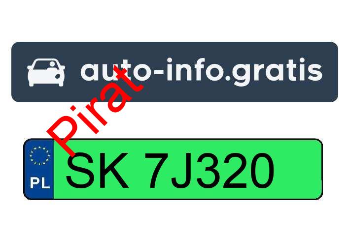 Pirat drogowy w pojeździe o numerach rejestracyjnych SK7J320
