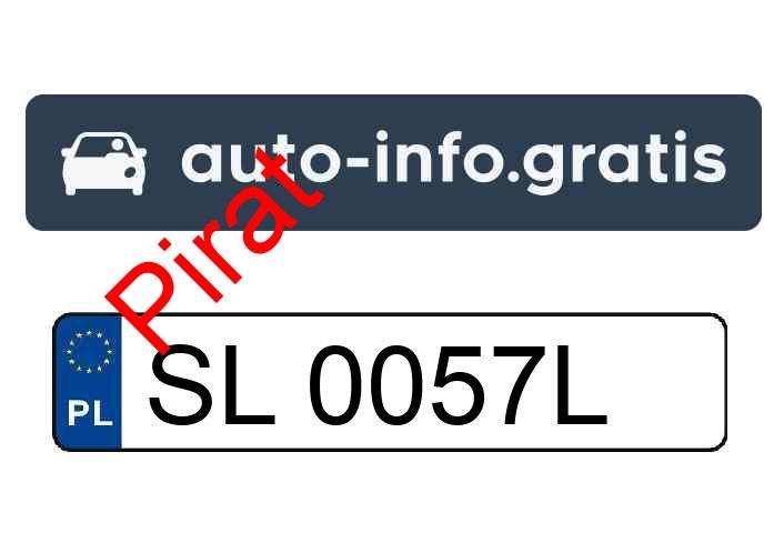 Pirat drogowy w pojeździe o numerach rejestracyjnych SL0057L