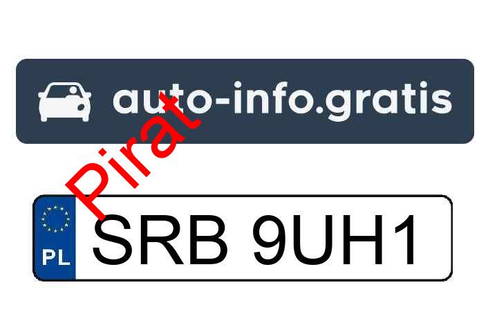 Pirat drogowy w pojeździe o numerach rejestracyjnych SRB9UH1
