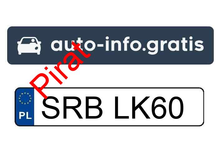Pirat drogowy w pojeździe o numerach rejestracyjnych SRBLK60