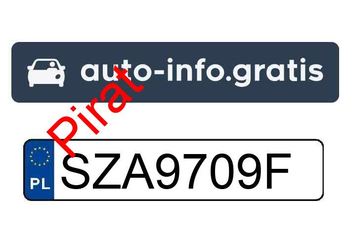 Pirat drogowy w pojeździe o numerach rejestracyjnych SZA9709F
