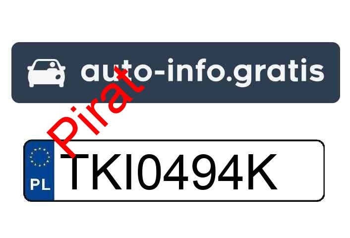 Pirat drogowy w pojeździe o numerach rejestracyjnych TKI0494K