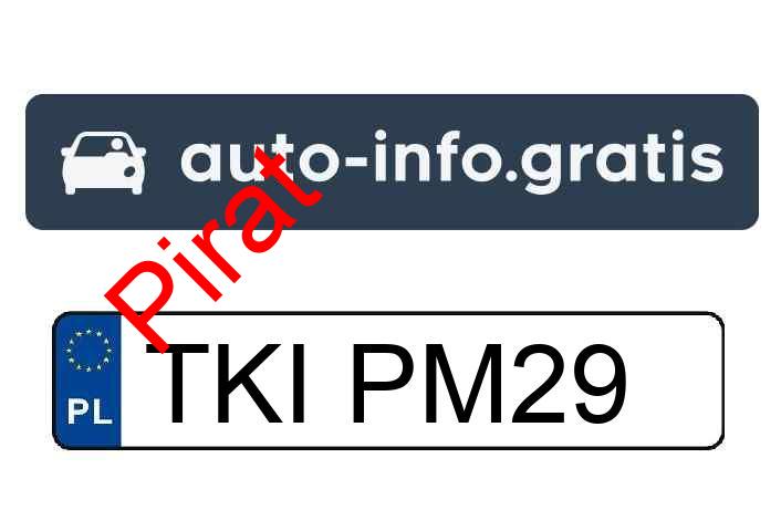 Pirat drogowy w pojeździe o numerach rejestracyjnych TKIPM29