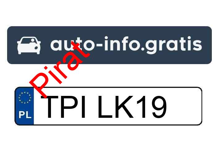 Pirat drogowy w pojeździe o numerach rejestracyjnych TPILK19