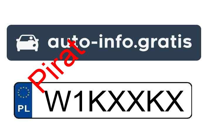 Pirat drogowy w pojeździe o numerach rejestracyjnych W1KXXKX