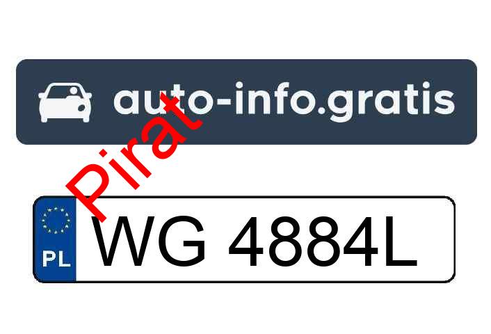 Pirat drogowy w pojeździe o numerach rejestracyjnych WG4884L