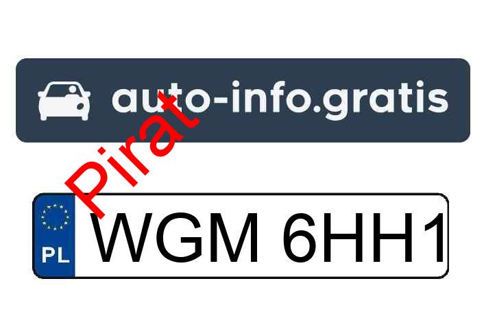 Pirat drogowy w pojeździe o numerach rejestracyjnych WGM6HH1