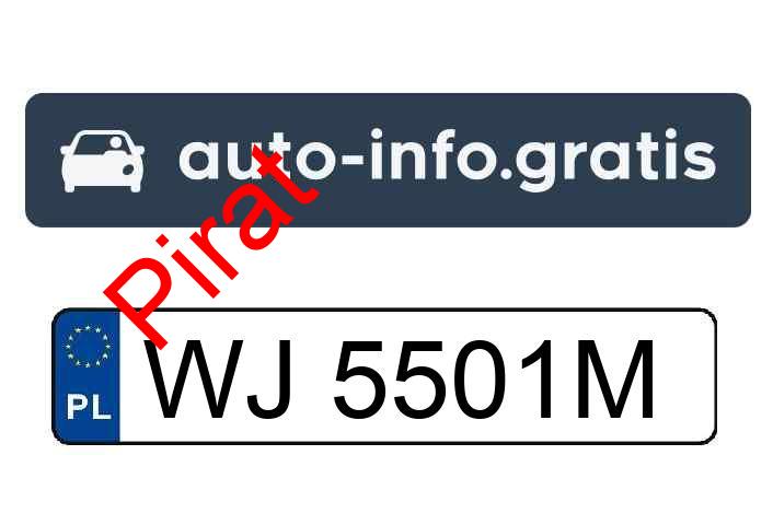 Pirat drogowy w pojeździe o numerach rejestracyjnych WJ5501M