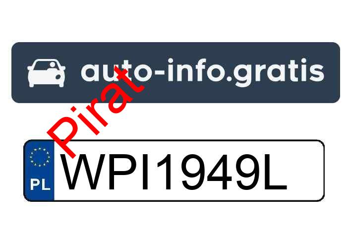Pirat drogowy w pojeździe o numerach rejestracyjnych WPI1949L