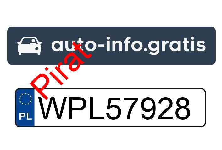 Pirat drogowy w pojeździe o numerach rejestracyjnych WPL57928