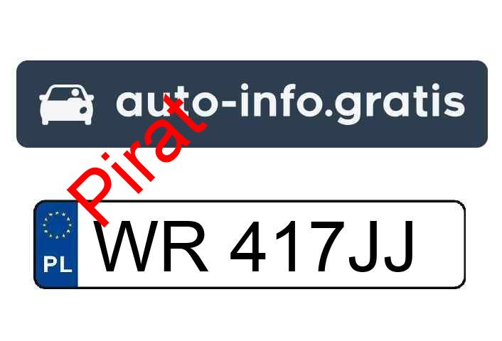 Pirat drogowy w pojeździe o numerach rejestracyjnych WR417JJ