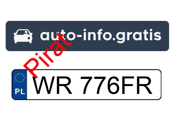 Pirat drogowy w pojeździe o numerach rejestracyjnych WR776FR
