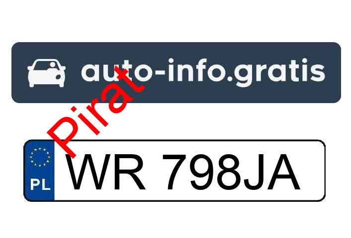 Pirat drogowy w pojeździe o numerach rejestracyjnych WR798JA